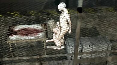 Balcony titfucking on the next level