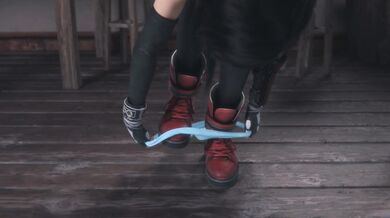 Tifa Gets Caught Showing Her Panties in a Censored Hentai Video.