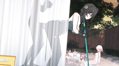 "Half-naked Ruan Mei moans as she undresses in her room (sound version)"