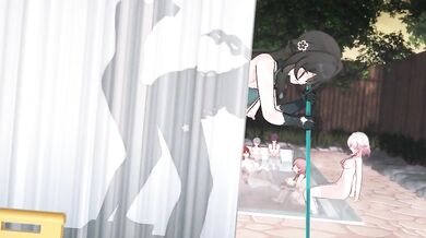 "Half-naked Ruan Mei moans as she undresses in her room (sound version)"