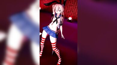 'Breaking the Waves - MMD Hentai Animation with Shimakaze and Drotic in Crouching Dance Position [R18]'