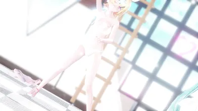 "Miku and Rin - Lap Tapping Love Underwear Uncensored"