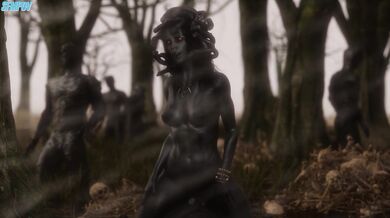 "Meditating Medusa (Stone Version)"