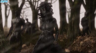 "Meditating Medusa (Stone Version)"