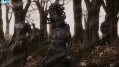 "Meditating Medusa (Stone Version)"