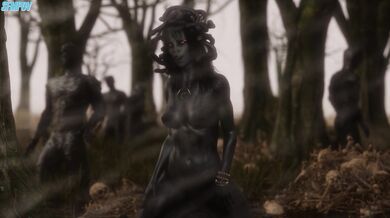 "Meditating Medusa (Stone Version)"