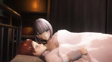 'Discovering hidden desires while tending to a wounded lover with tender care in the bedroom.'