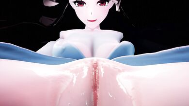 "Stripping for the Yandere Black-Haired Girl in Camisole Version"