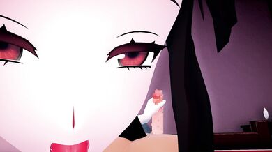 "Stripping for the Yandere Black-Haired Girl in Camisole Version"