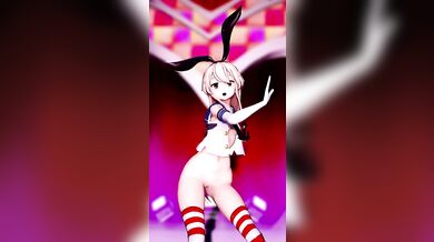 'Shimakaze: The Wave-Making Sword - A Big Boom! [MMD R18] Ver. 2'