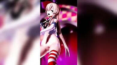 'Shimakaze: The Wave-Making Sword - A Big Boom! [MMD R18] Ver. 2'