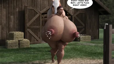 'Keila and The Clydesdale (Comic Book Style)'
