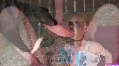 Rewritten: "The Naughty Neighbor"