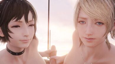 "A Nude Beach Party with Iris and Luna, Chapter 5: Hentai Adventures on the Coast!"