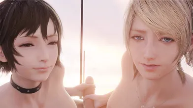 A Nude Beach Party with Iris and Luna, Chapter 5: Hentai Adventures on the Coast!