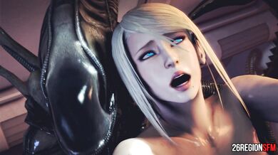 Female Space Marine Samus and the Xenomorph Alien Species engage in a hot intergalactic orgy that will leave you breathless.