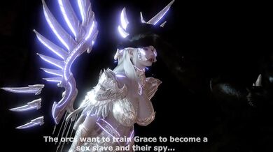 'Angelic Descent: A Fallen Goddess'