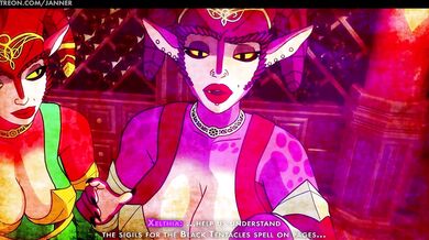 "Black Tentacles Cumming All Over Janna's Body: Arcana Sutra 3D Porn Video."