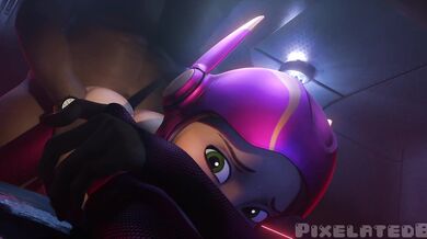 "Discovering her sister's secret hentai collection, she stumbled upon a pixelated scene of blissful contentment."