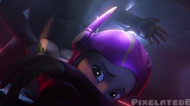 "Discovering her sister's secret hentai collection, she stumbled upon a pixelated scene of blissful contentment."