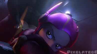 "Discovering her sister's secret hentai collection, she stumbled upon a pixelated scene of blissful contentment."