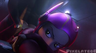 "Discovering her sister's secret hentai collection, she stumbled upon a pixelated scene of blissful contentment."