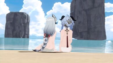 "Adventure on a Nude Beach Slope: A Hentai Porn Movie"