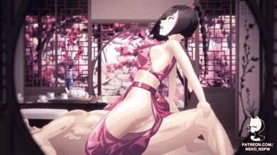 'Ty and Lee take a ride on a giant penis while fucking wildly in the backseat of a car.'