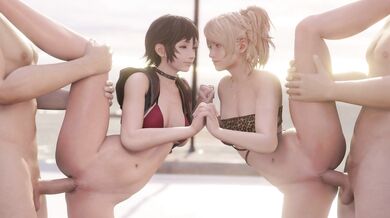 Watch as Luna and Iris party at the beach in this hentai video!