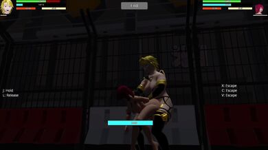 'Tiny Tinkerbell vs Muscular Bumble in a Hentai Wrestling Match'