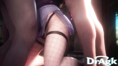 Raindrops Keep Falling On My Huge Asian Boobs and Ass while I Get Double Penetrated by Two Strong Dudes In A Dark Room