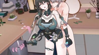 "Feeling the heat of passionate love, Ruan Mei slowly removes her clothes, caressing every inch of her body. (Sound version)"