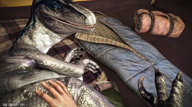 Watch hot nude babes get fucked in the wild in Jurassic Camping!