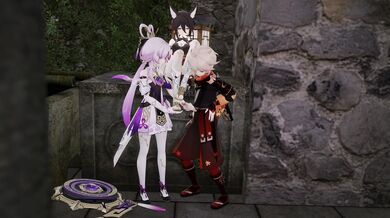 Kazuha, Tingyun and Fu Xuan indulge in a foot fetish fantasy