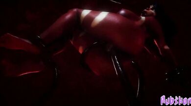 This is a hentai porn video featuring Nidalee and Tentacles having intense sex (Rewind)