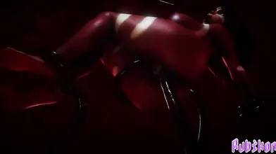 This is a hentai porn video featuring Nidalee and Tentacles having intense sex (Rewind)