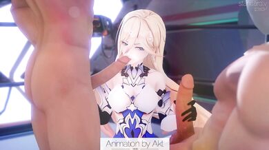 Watch as Durandal sucks a cock with clothes on in AKT, an adult film parody of the popular franchise