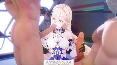 Watch as Durandal sucks a cock with clothes on in AKT, an adult film parody of the popular franchise