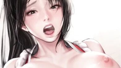 In the morning, Mai Shiranui from MilkyChu gets up and enjoys a hot cup of milk before her day begins