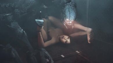 Animalistic Desire: Zombie Ada Wong and Officer Verdugo (From Behind)