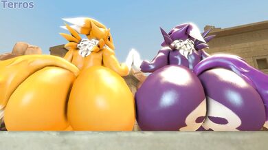 Watch the beautiful anime girl gets fucked in the desert by a huge dick!