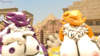 Watch the beautiful anime girl gets fucked in the desert by a huge dick!