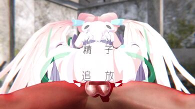 Big Titted Milf Blows Two Cocks While Masturbating With Her Assistant