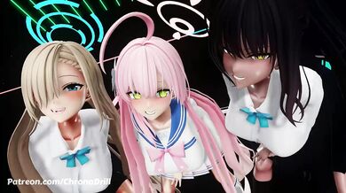 Cum-Sucking Virgins - Sexy Office Sluts