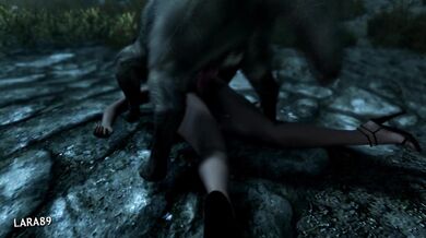 The Elder Scrolls V: Skyrim - Taking Advantage of a Horny Lady in the Dungeons