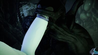 [Dasharky3d] Ebony Angel Makes It Quick