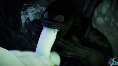 [Dasharky3d] Ebony Angel Makes It Quick