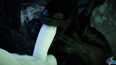 [Dasharky3d] Ebony Angel Makes It Quick