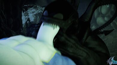 [Dasharky3d] Ebony Angel Makes It Quick