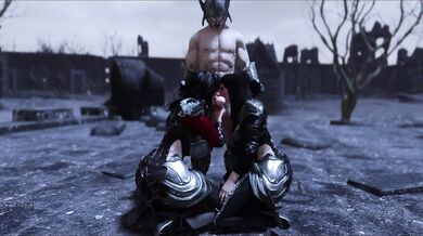 The Dragonborn is seduced by his mother and aunt in this epic hentai video